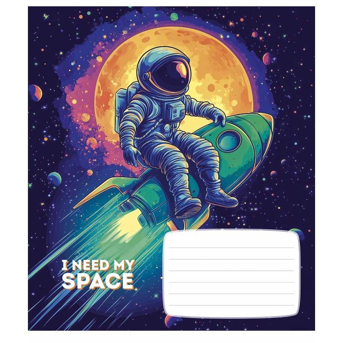 Зошит Школярик I need my space 12 аркушів клітинка (012-3496K) зображення 5