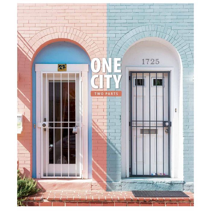 Зошит Школярик One city, two parts 80 аркушів клітинка (080-3137K) зображення 2