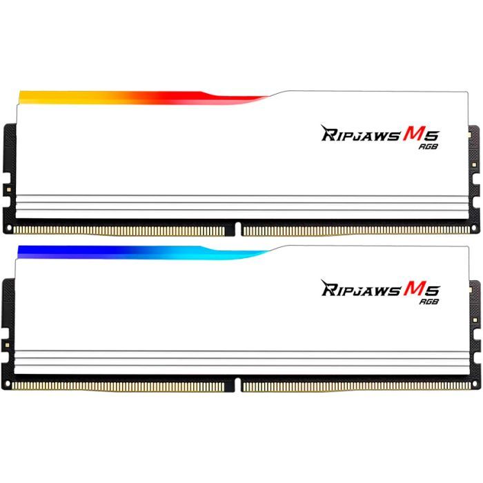 Модуль пам'яті для комп'ютера DDR5 32GB (2x16GB) 6400 MHz Ripjaws M5 RGB Matte White G.Skill (F5-6400J3648F16GX2-RM5RW) зображення 3