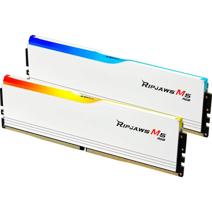 Модуль пам'яті для комп'ютера DDR5 32GB (2x16GB) 6400 MHz Ripjaws M5 RGB Matte White G.Skill (F5-6400J3648F16GX2-RM5RW) зображення 4