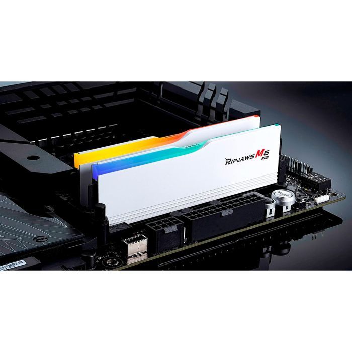 Модуль пам'яті для комп'ютера DDR5 32GB (2x16GB) 6400 MHz Ripjaws M5 RGB Matte White G.Skill (F5-6400J3648F16GX2-RM5RW) зображення 5