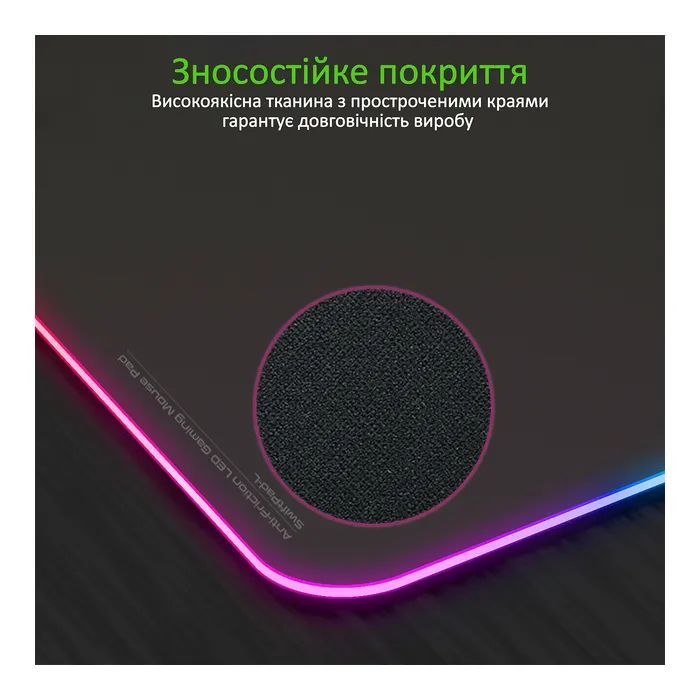 Коврик для мышки Vertux SwiftPad-L Black (swiftpad-l.black) изображение 5