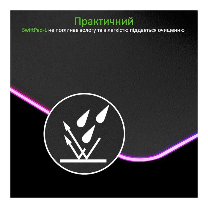 Коврик для мышки Vertux SwiftPad-L Black (swiftpad-l.black) изображение 6