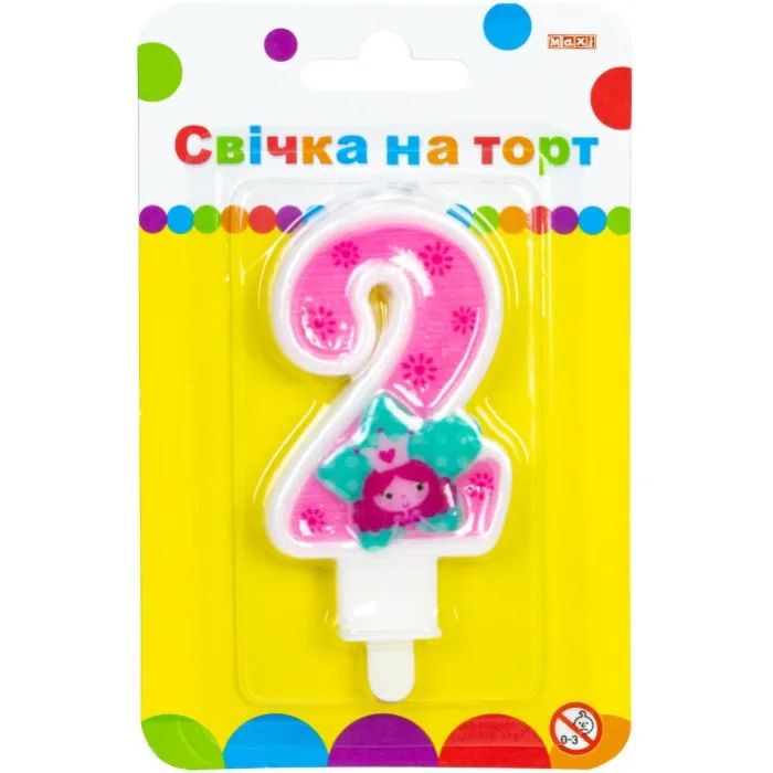 Свеча Maxi Princess "2" висотою 7,62 см (MX622050-2)
