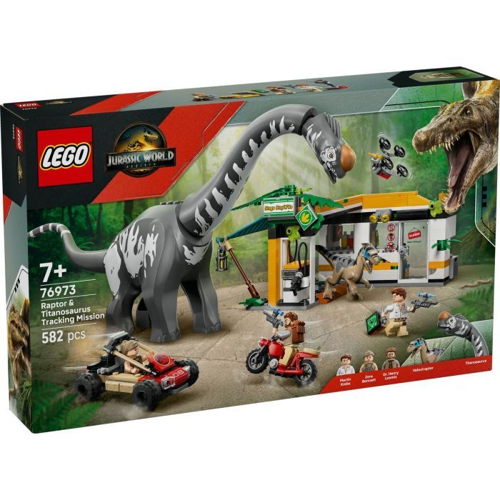 Конструктор LEGO Jurassic World Миссия по отслеживанию раптора и титанозавра (76973)