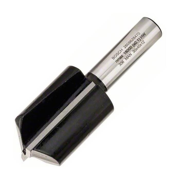 Фреза Bosch Professional пазова з двома лезами, Std, S12, D30, L40 (2.608.628.470)