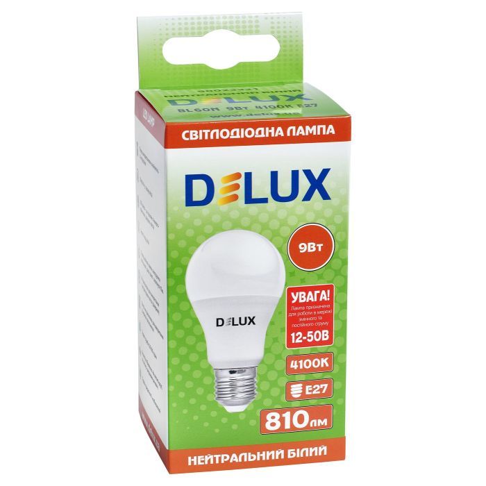 Лампочка Delux BL 60N 9 Вт 4100K AC/DC12-50В E27 (90023321) изображение 2
