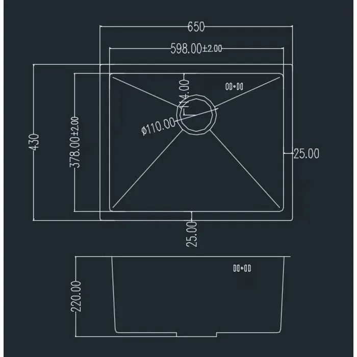 Мийка кухонна GRANADO Under top L STEEL S304 (GS09304) зображення 7