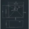 Мийка кухонна GRANADO Under top L STEEL S304 (GS09304) зображення 7