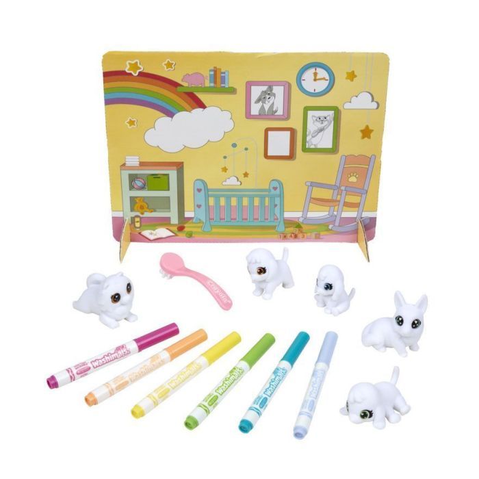 Набір для творчості Crayola Washimals Домашні тваринки, , з фломастерами 5 шт (74-7516) зображення 12