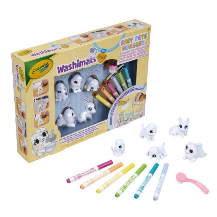 Набір для творчості Crayola Washimals Домашні тваринки, , з фломастерами 5 шт (74-7516) зображення 2