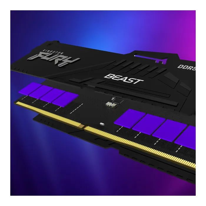 Модуль памяти для компьютера DDR5 64GB (2x32GB) 5600 MHz Beast RGB Kingston Fury (ex.HyperX) (KF556C36BBEAK2-64) изображение 10
