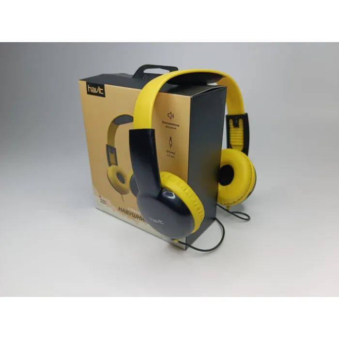 Навушники Havit HV-H211d Yellow/Black (HV-H211d) зображення 3