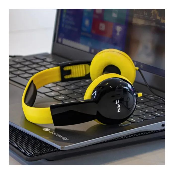 Навушники Havit HV-H211d Yellow/Black (HV-H211d) зображення 5
