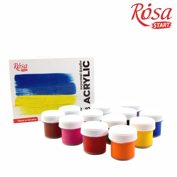 Акриловые краски Rosa START Ukraine 9 x10 мл (4823098531043) изображение 3