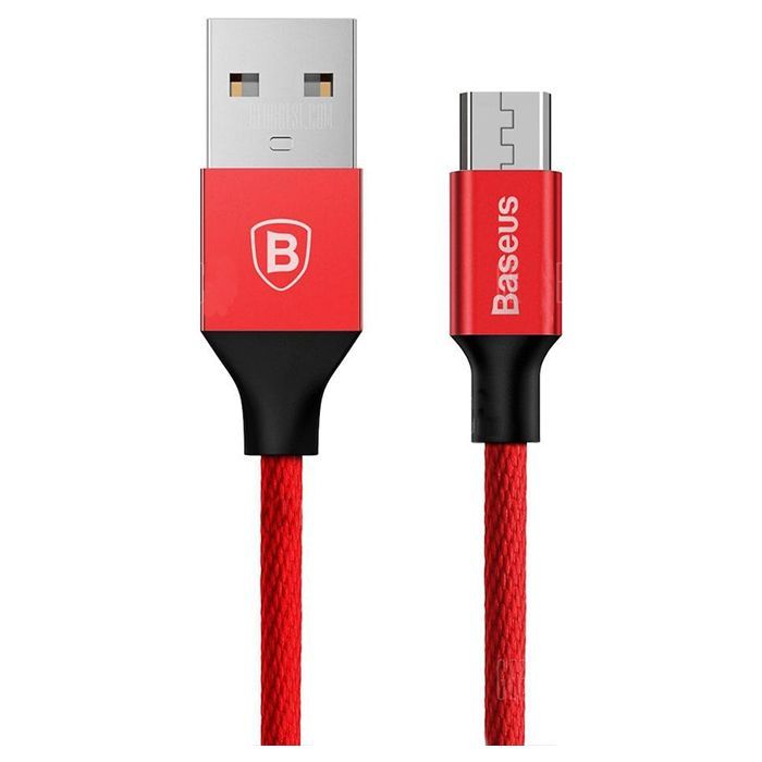 Дата кабель USB 2.0 AM to Micro 5P 1.5m red Baseus (CAMYW-B09)