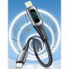 Дата кабель USB-C to Lightning 2.0m 20W Digital Display blue Essager (EXCTL-YDA03) изображение 9