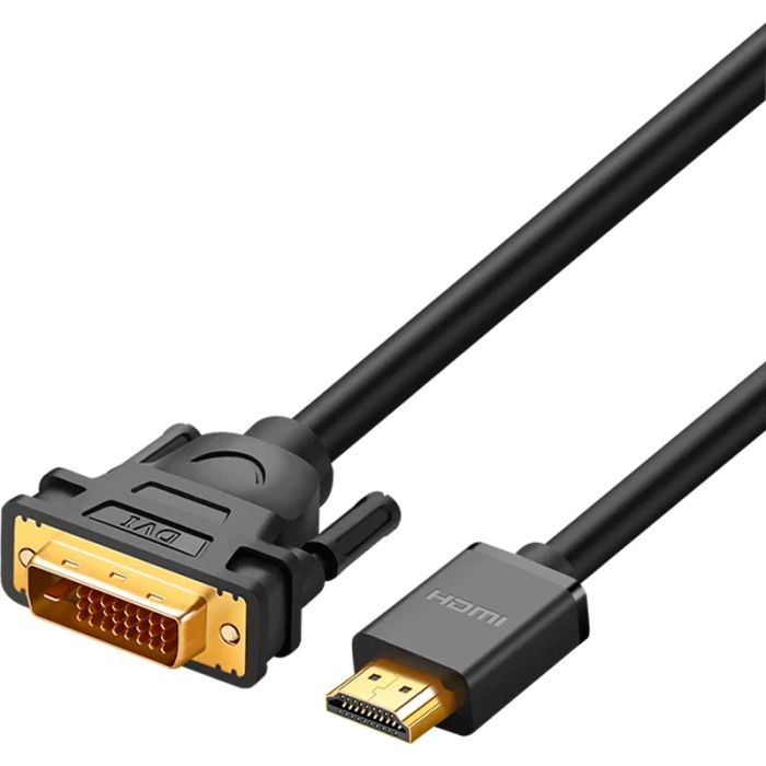 Кабель мультимедійний HDMI M to DVI M 3.0m HD106 black UGREEN (10136)