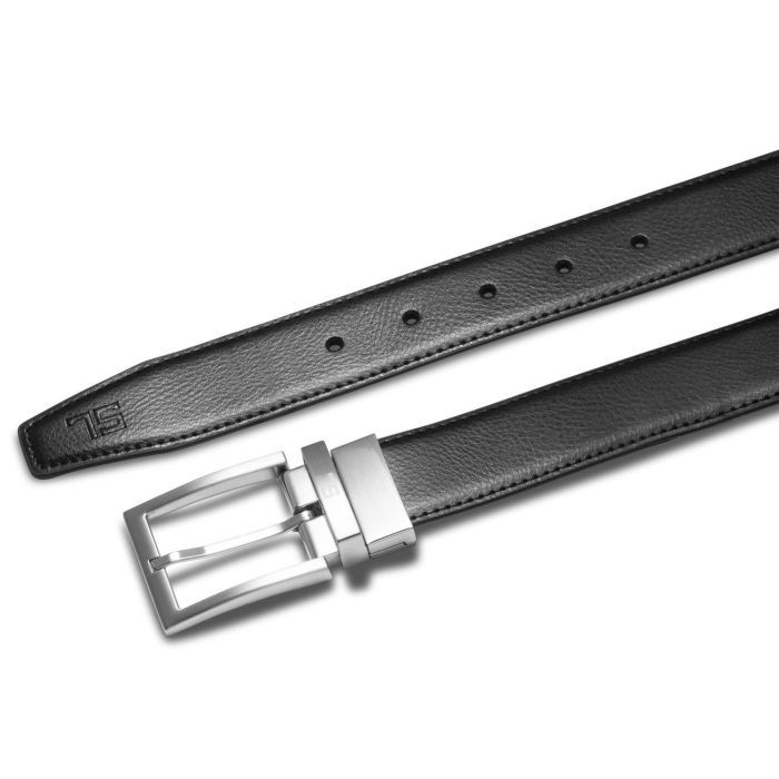 Ремінь Semi Line Чоловічий Шкіряний Black/Brown (DAS303124) зображення 3