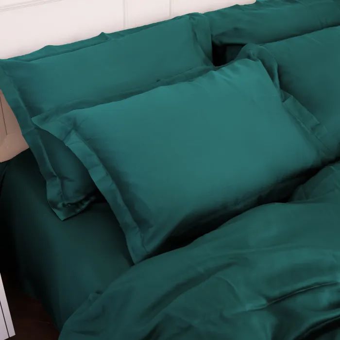 Постельное белье MirSon Tencel №07 Emerald 175х210 двуспальный (2200009370984) изображение 6