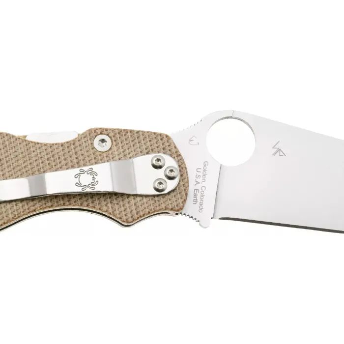 Нож Spyderco Military 2 CPM Cru-Wear Micarta Brown (C36MPCW2) изображение 3