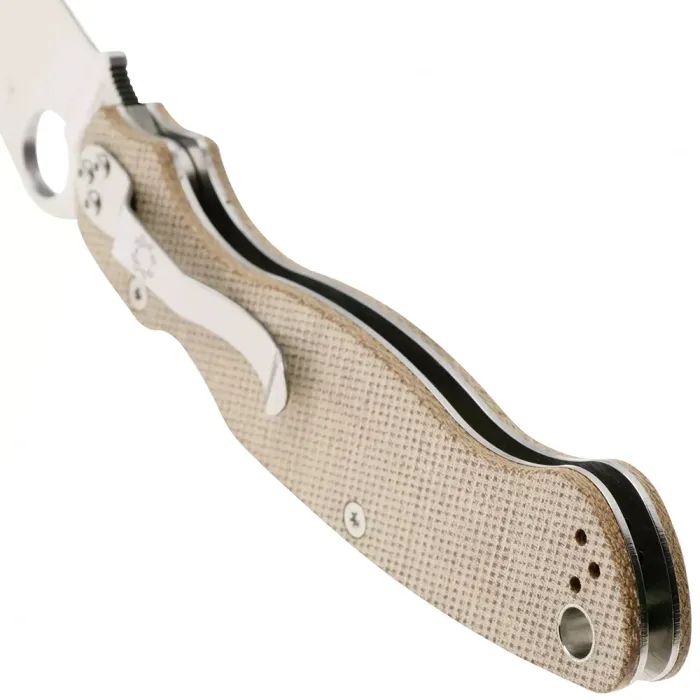 Ніж Spyderco Military 2 CPM Cru-Wear Micarta Brown (C36MPCW2) зображення 7