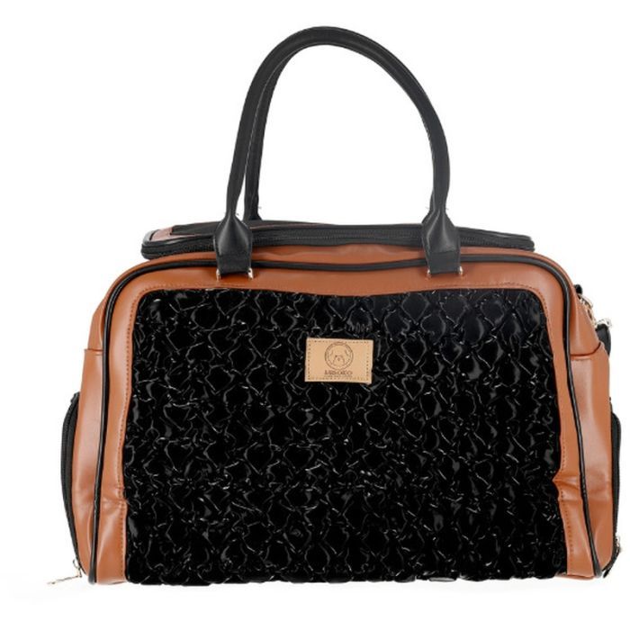 Переноска для тварин MISOKO&CO 45x20x30 см чорно-коричнева (YIWUMSK70152)