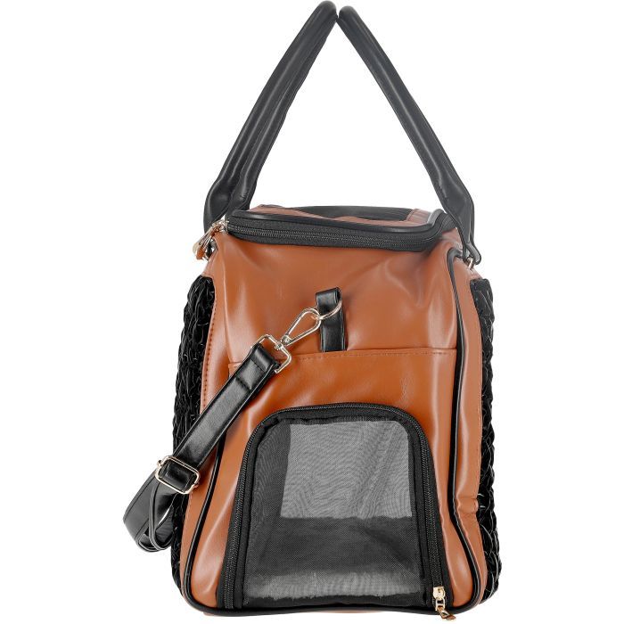 Переноска для тварин MISOKO&CO 45x20x30 см чорно-коричнева (YIWUMSK70152) зображення 3