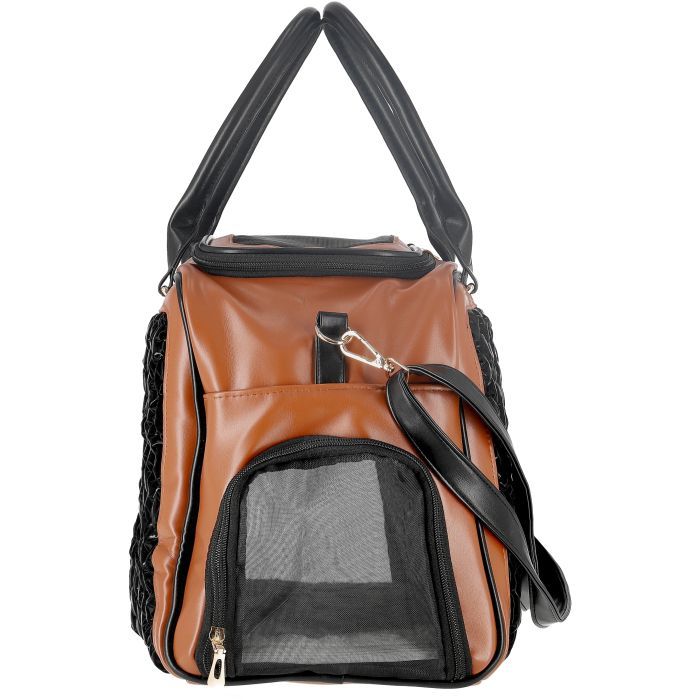 Переноска для тварин MISOKO&CO 45x20x30 см чорно-коричнева (YIWUMSK70152) зображення 4