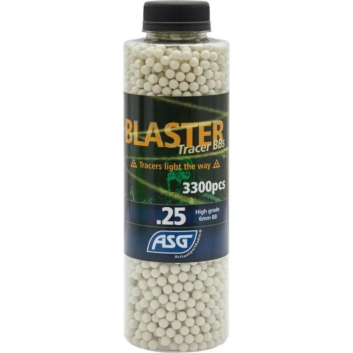 Страйкбольные шарики ASG Blaster Tracer White 6мм 0,25г 3300шт (19407)