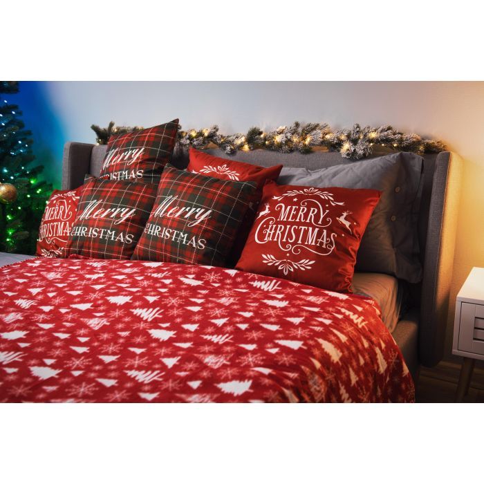 Плед Ardesto Christmas Fleece 130x160см, 100% полиэстер, заснеженные елки (ART0715PB) изображение 10