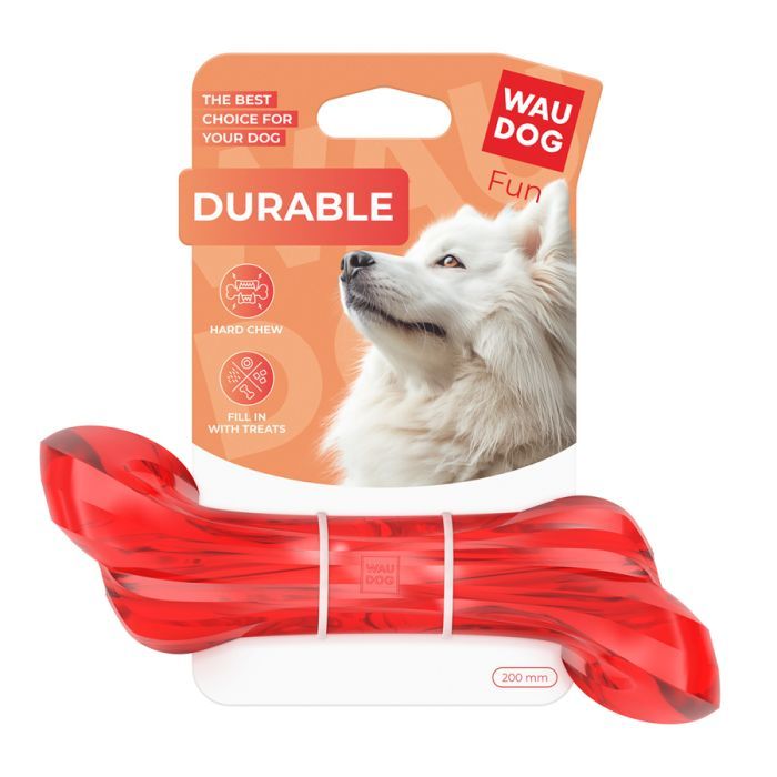 Игрушка для собак WAUDOG Fun Durable Кістка 20 см червона (62193) изображение 2