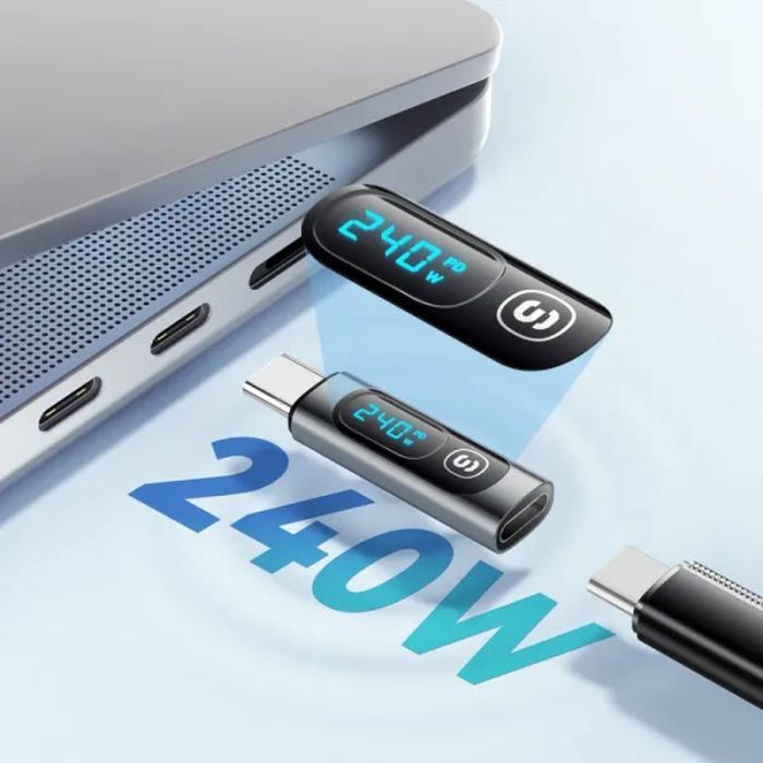 Переходник USB-C F to USB-C M digital display Essager (EZJTT-TX0G-P) изображение 10