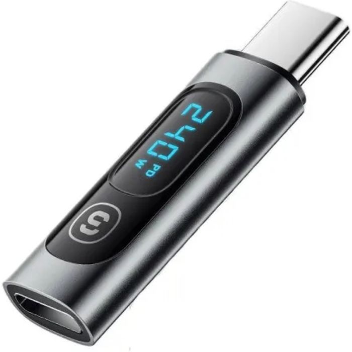 Переходник USB-C F to USB-C M digital display Essager (EZJTT-TX0G-P)