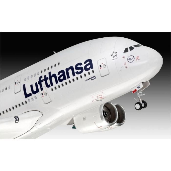 Сборная модель Revell Самолет Airbus A380-800 "Lufthansa" новая ливрея, уровень 5, 1:144 (RVL-03872) изображение 4