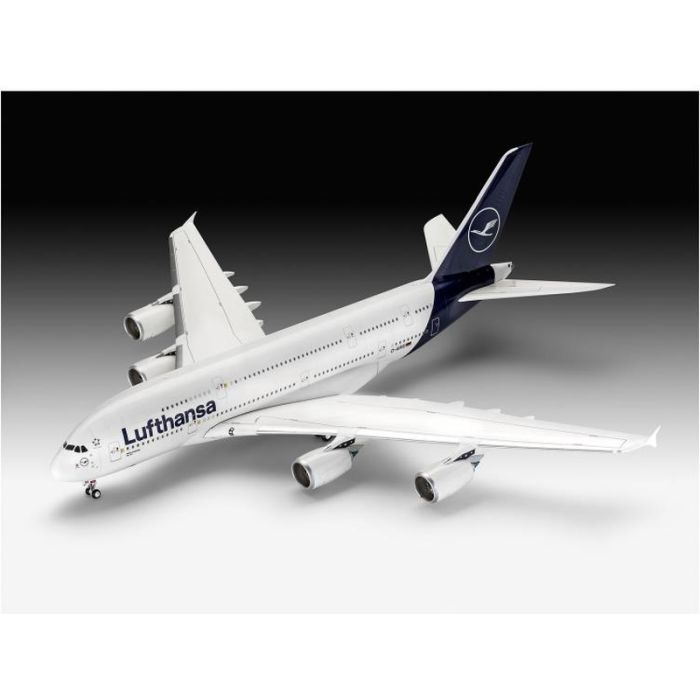 Сборная модель Revell Самолет Airbus A380-800 "Lufthansa" новая ливрея, уровень 5, 1:144 (RVL-03872) изображение 9