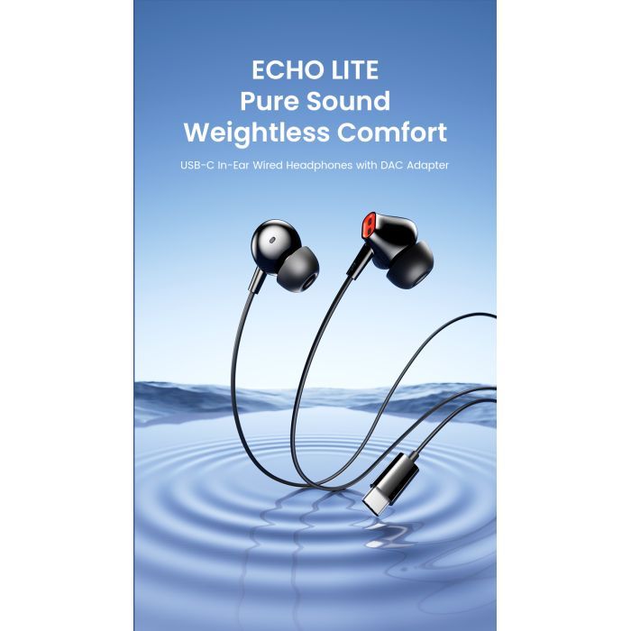 Навушники Vention Echo Lite USB-C In-Ear Wired Black (GBBBAV) зображення 3