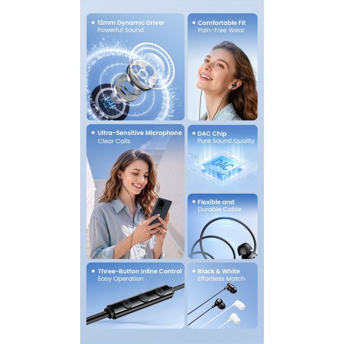 Навушники Vention Echo Lite USB-C In-Ear Wired Black (GBBBAV) зображення 4
