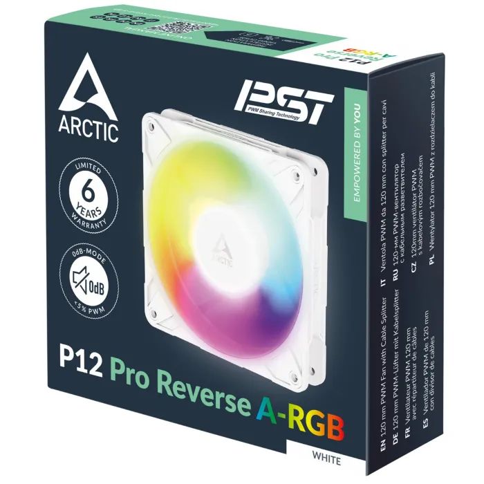 Кулер до корпусу Arctic P12PRO REV ARGB WHITE (ACFAN00325A) зображення 6