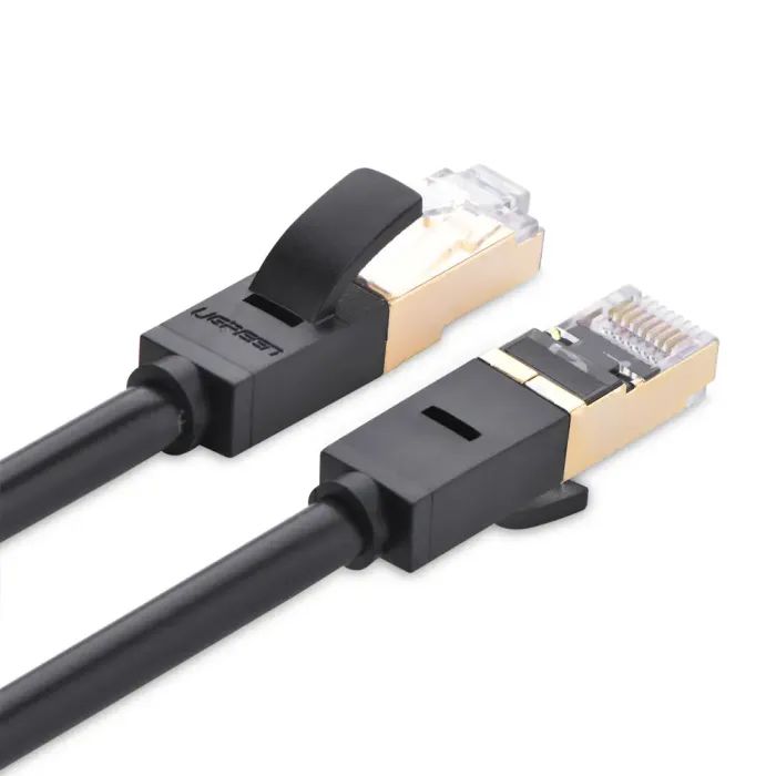Патч-корд 5м, F/FTP cat 7 RJ-45 black Ugreen (U_11271) изображение 2