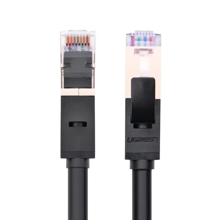 Патч-корд 5м, F/FTP cat 7 RJ-45 black Ugreen (U_11271) изображение 3