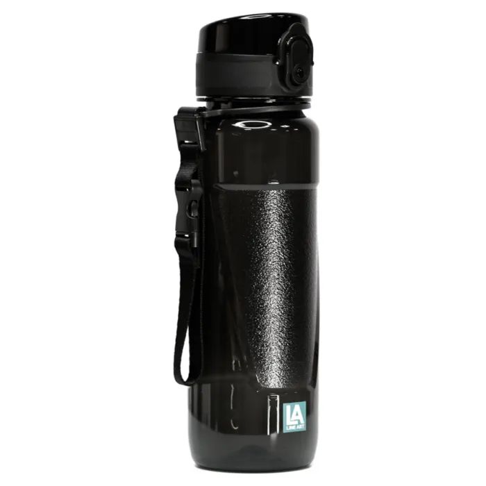 Пляшка для води Line Art Lens 600 мл чорний (60014418LA-01)