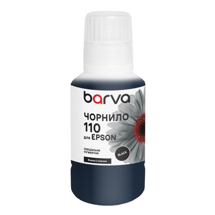 Чорнило Barva Epson 110 BK 120 мл, OneKey, pigmented (E110-725e)