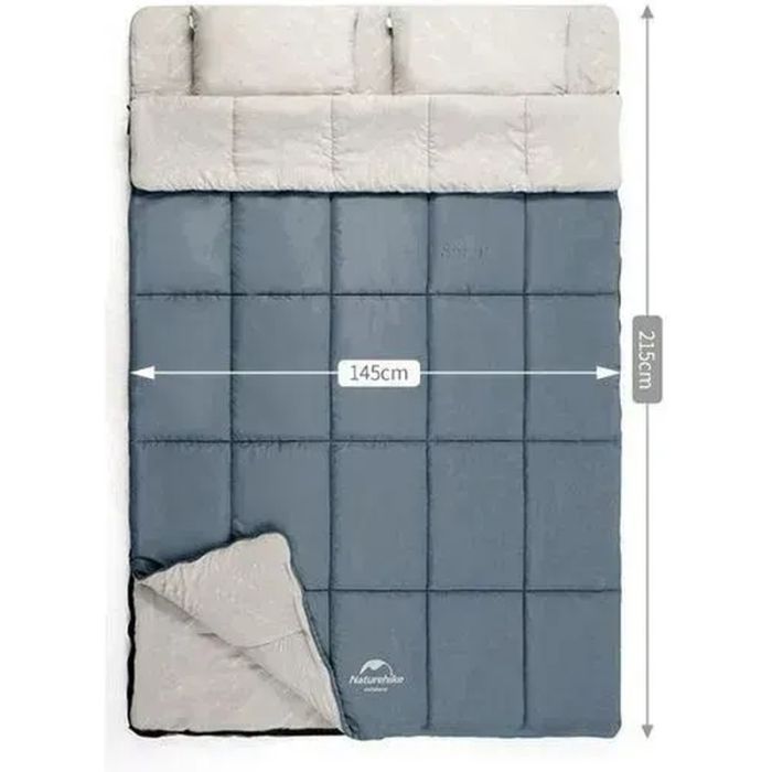 Спальный мешок Naturehike двомісний NH21MSD05, блакитний (6927595782521) изображение 2