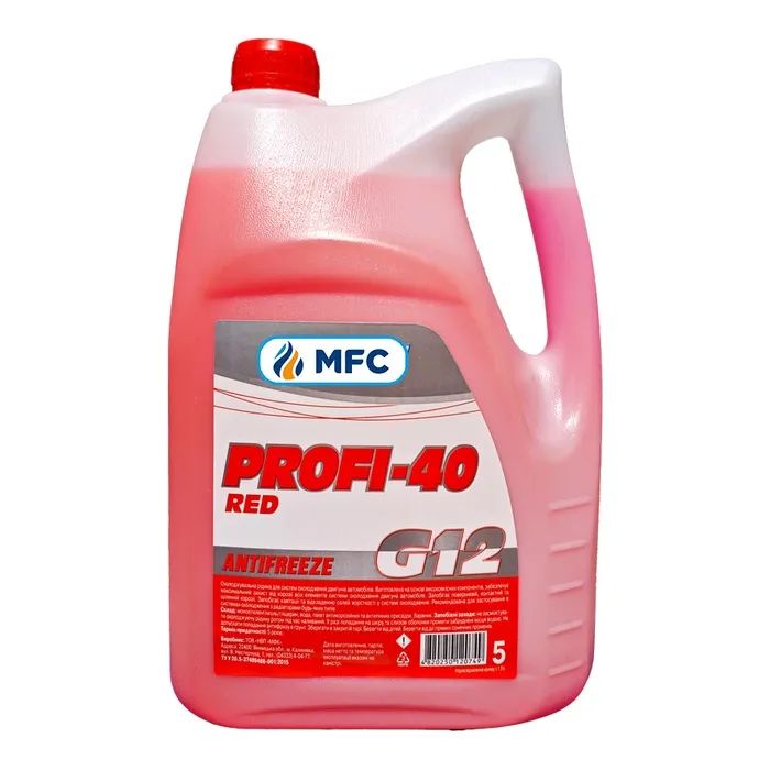 Антифриз МФК G12 "PROFI Max Red" (-24C) ПЕ кан 5л