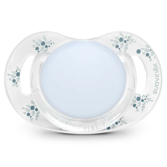 Пустышка Suavinex Poetry фізіологічна, 0-6 місяців, світло-блакитна з малюнком (308930)