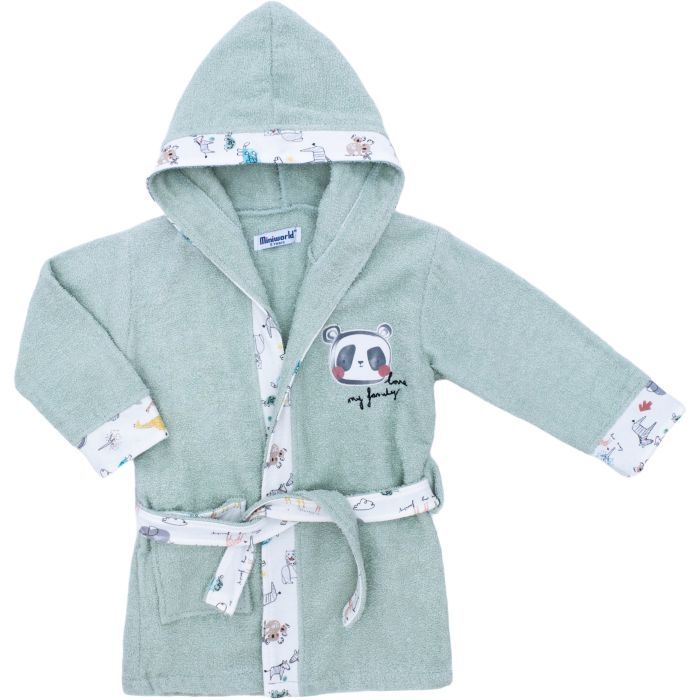 Халат дитячий Miniworld махровий (17015-128-green)