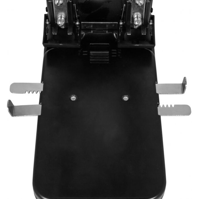 Діркопробивач Economix металевий корпус з лінійкою, до 100 аркушів чорний (E40126) зображення 7