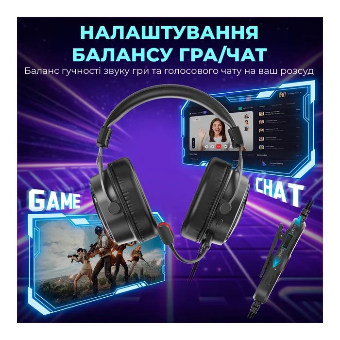Навушники Fifine H16 7.1 RGB White (H16W) зображення 6