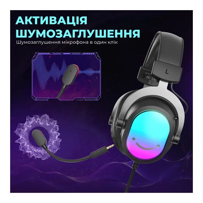 Навушники Fifine H16 7.1 RGB White (H16W) зображення 9
